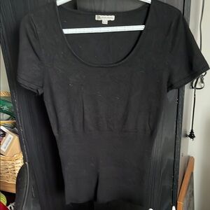 Black Short Sleeve Top